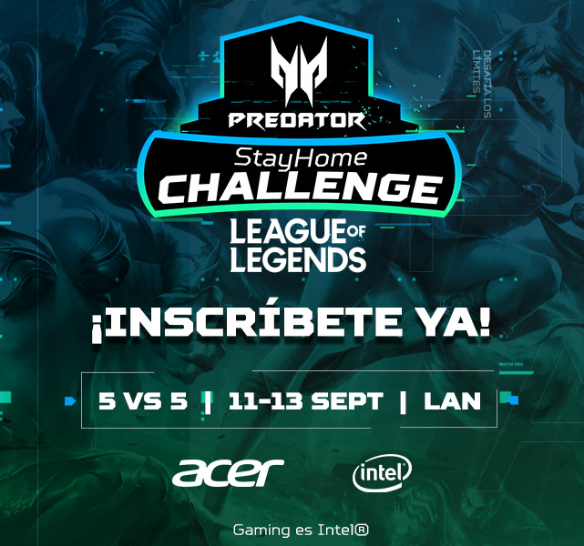 Los amantes de League of Legends podrán ser parte de la nueva edición del Torneo “Predator Stay Home Challenge”, que organiza Acer.
