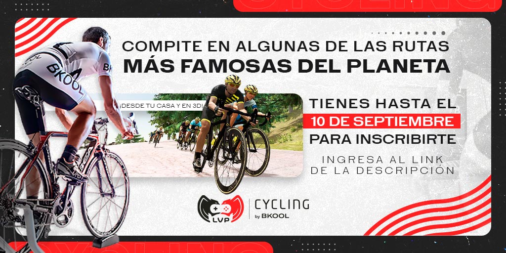 La LVP, Liga de Videojuegos Profesional Colombia, en asociación con Bkool, anunciaron el lanzamiento de la competencia virtual LVP Cycling by Bkool