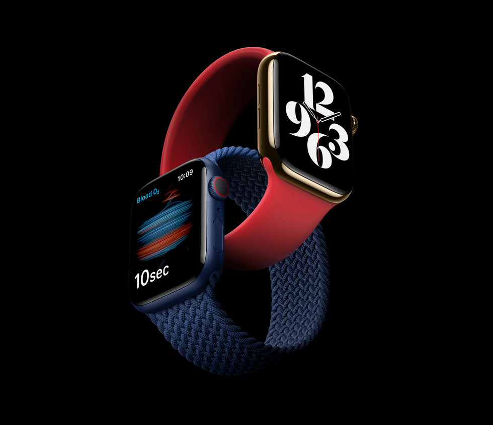 Apple anunció hoy el Apple Watch Series 6, que presenta una función revolucionaria de medición de oxígeno en la sangre para los usuarios