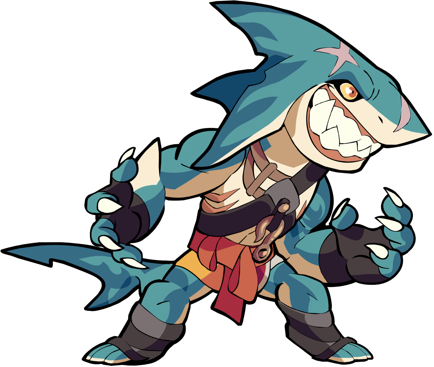 Ubisoft anuncia que Mako, un fiero tiburón, ya está disponible hoy como la quincuagésima primera Leyenda y la segunda en pelear con una espada Brawlhalla.