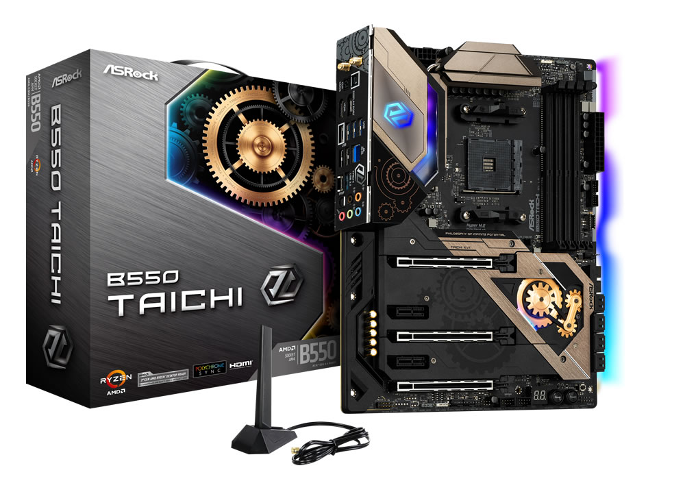 ASRock, anunció la llegada a Colombia de las nuevas motherboards B550 Taichi, compatibles con los procesadores de escritorio AMD Ryzen