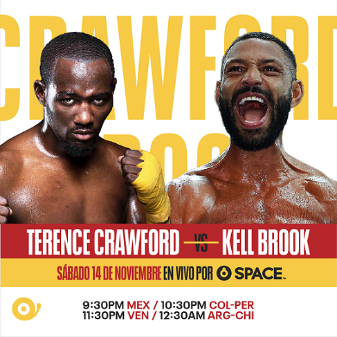 Terence Crawford vs. Kell Brook por Combate SPACE