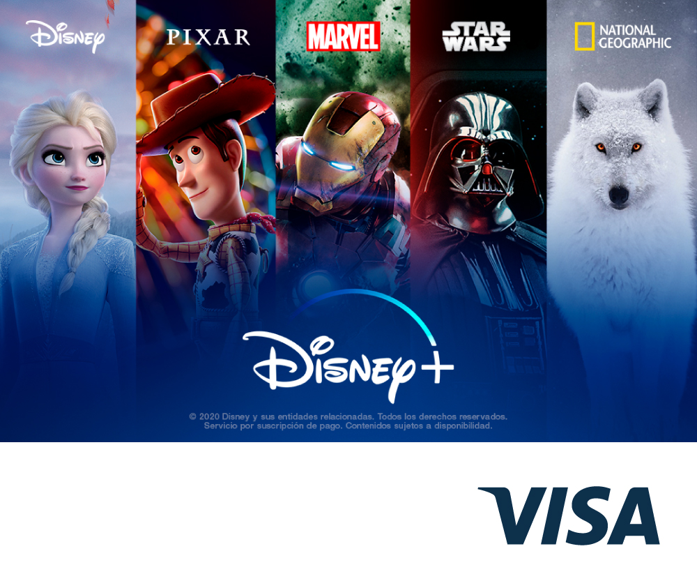 Visa anunció un acuerdo de dos años con The Walt Disney Company, que permitirá que sus usuarios elegibles de productos Infinite, Signature y Platinum.