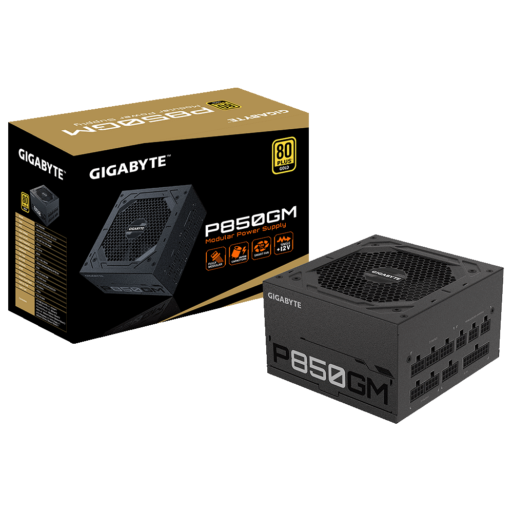 GIGABYTE TECHNOLOGY anunció las últimas fuentes de alimentación de diseño compacto: P850GM - 850W 80 PLUS Gold y P750GM - 750W 80 PLUS Gold.