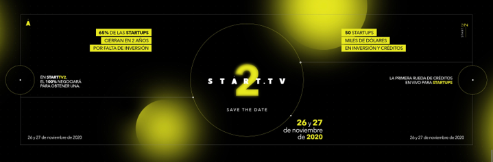 Start.TV es la plataforma de contenido streaming y on demand de negociaciones entre inversionistas, entidades financieras y corporativos versus las Startups.