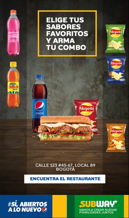 Subway anuncia su nueva alianza con PEPSI a través de la campaña “Donde te agarre el hambre”, una iniciativa que busca nuevas formas de pedir comida