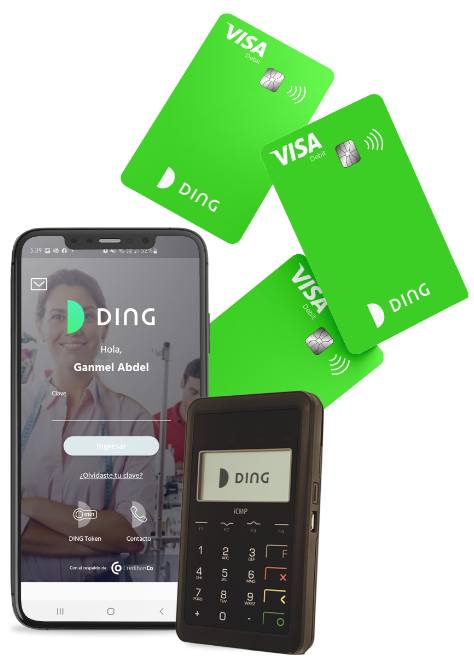 DING, lanza al mercado su nueva Tarjeta Débito Visa, la cual está diseñada para que todos aquellos pequeños y medianos comerciantes y emprendedores