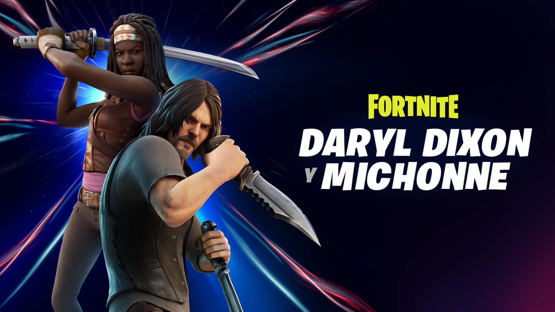 Los caminantes y Cazadores tienen algo que temer. ¡Daryl Dixon y Michonne son los nuevos Cazadores que llegan a Fortnite!