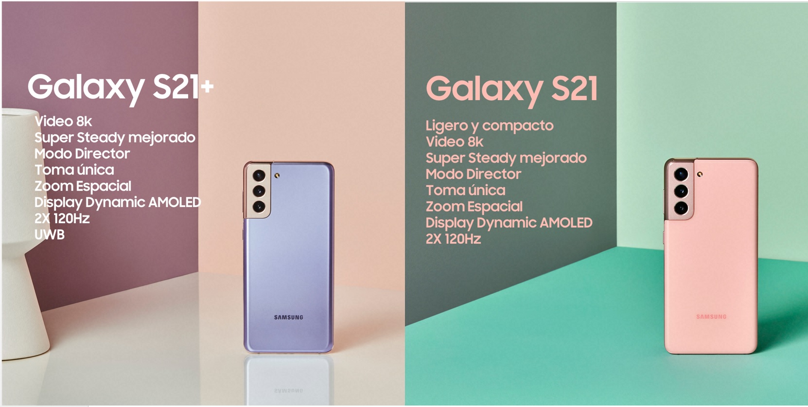 Samsung Electronics presentó el Galaxy S21 y el Galaxy S21+, los últimos dispositivos insignia que le empoderan a expresarse tal como es.