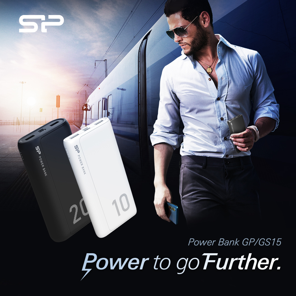 Silicon Power (SP) anuncia sus dos nuevas baterías externas, la  GP15 (10.000 mAh) y la GS15 (20,000 mAh), ambas con la potencia suficiente
