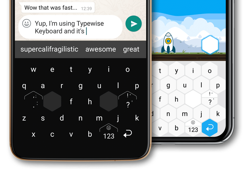Typewise anuncia el lanzamiento de su tercera generación de teclado para smartphones en el CES 2021. El exitoso concepto se basa en una disposición patentada de "panal de abeja"