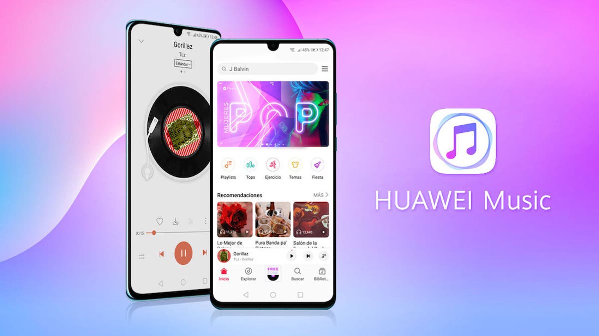 Huawei Music es un servicio exclusivo que viene preinstalado en todos los dispositivos de la marca, y que cuenta con más de 50 millones de canciones