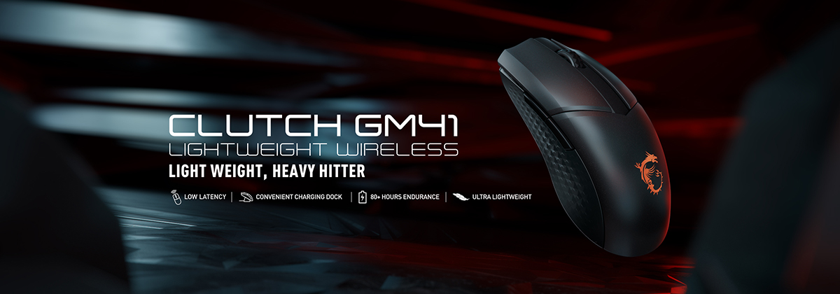 MSI anuncia el ratón de juego CLUTCH GM41 LIGHTWEIGHT WIRELESS. Este es el primer incursión en la producción de un ratón de juego inalámbrico