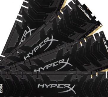 Kingston anunció el lanzamiento de tres kits de memoria HyperX Predator DDR4 de alta velocidad en versiones de 5000 MHz
