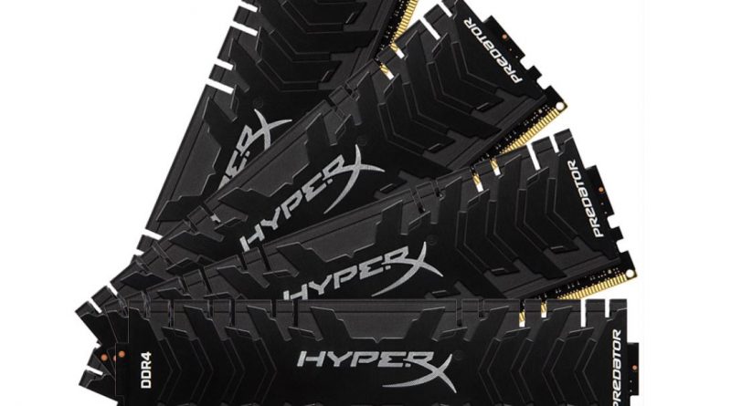 Kingston anunció el lanzamiento de tres kits de memoria HyperX Predator DDR4 de alta velocidad en versiones de 5000 MHz