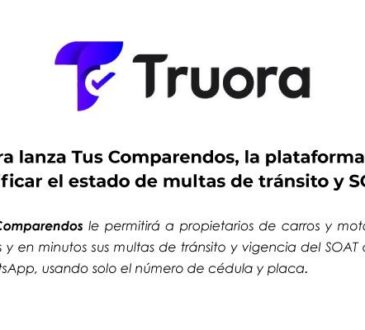 ‘Tus Comparendos’, la nueva solución de Truora, miembro de Alianza IN, entregará a los propietarios de automóviles y motocicletas un reporte