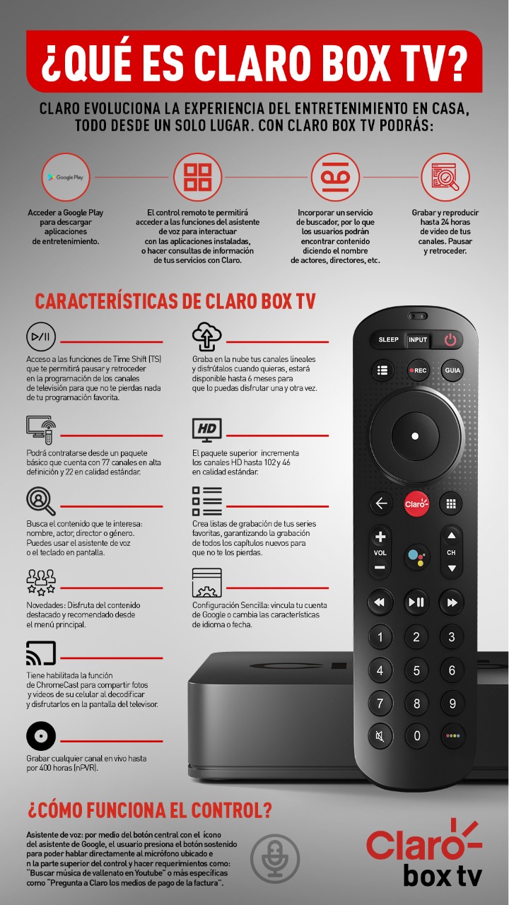 Claro Colombia presentó Claro Box TV, la evolución de la experiencia y el entretenimiento para que los colombianos puedan disfrutarlo