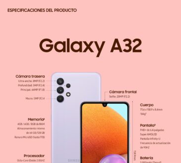Al lanzar el Galaxy A32, Samsung incorporó recursos que lo han convertido en el teléfono inteligente ideal para quienes buscan un dispositivo