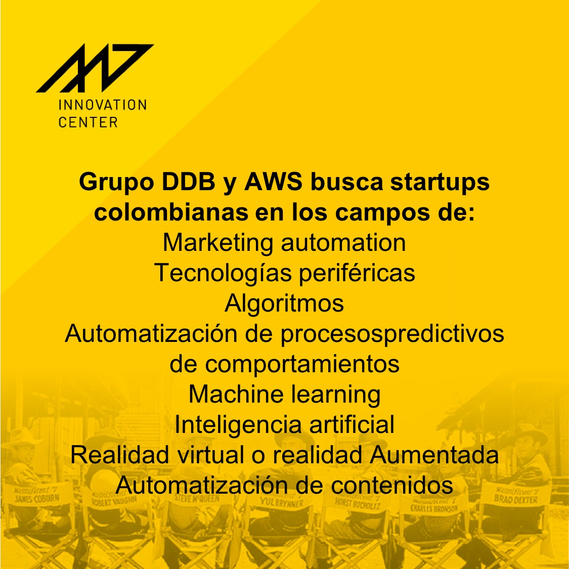 Grupo DDB -de la mano de Amazon- presenta M7 Innovation Center, un proyecto que busca 7 magníficas Startups colombianas