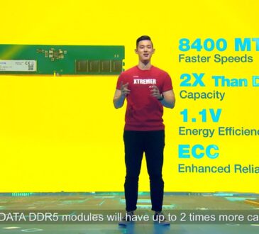 ADATA presenta sus módulos de memoria DDR5 de próxima generación, con hasta 8400 MT/s y capacidades que alcanzarán los 64 GB