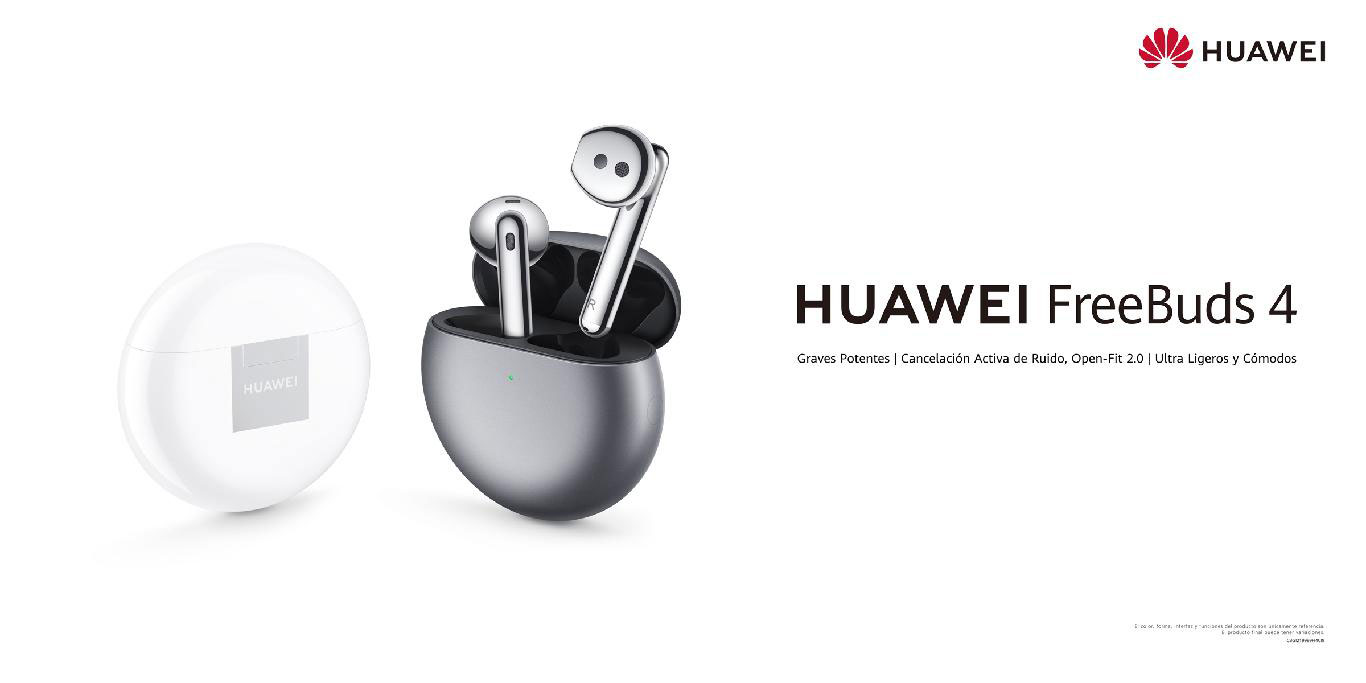 Huawei muestra su liderazgo en este campo con los nuevos Huawei FreeBuds 4: un par de auriculares diseñados para ofrecer un gran rango