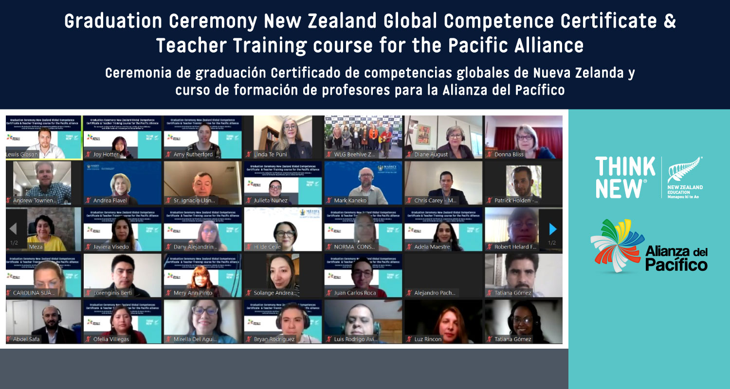 36 profesores de inglés de la Alianza del Pacífico se graduaron del curso New Zealand Global Competence Certificate + Teacher Training