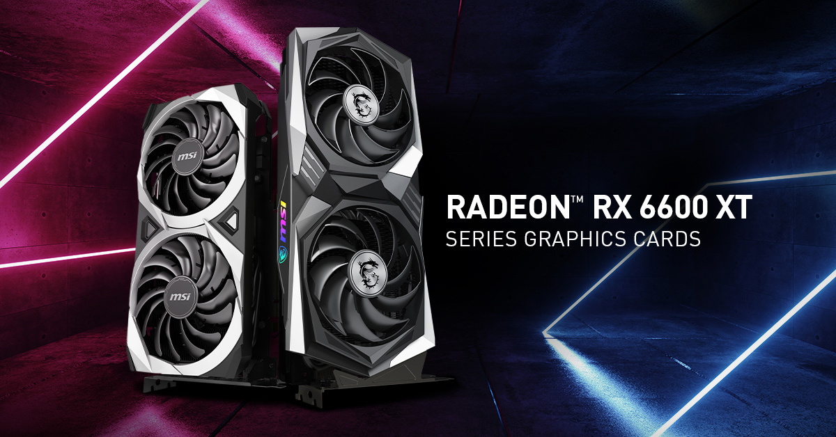 MSI se enorgullece en anunciar oficialmente las tarjetas gráficas MSI AMD Radeon RX 6600 XT GAMING X y MECH 2X.