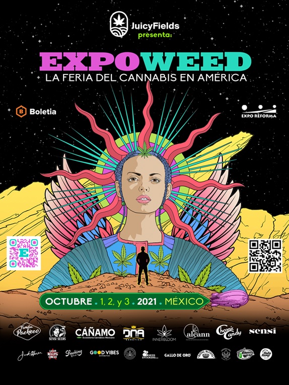 ExpoWeed México, presentado por JuicyFields, en su edición Otoño 2021 regresa más grande que nunca, celebrando la novena edición
