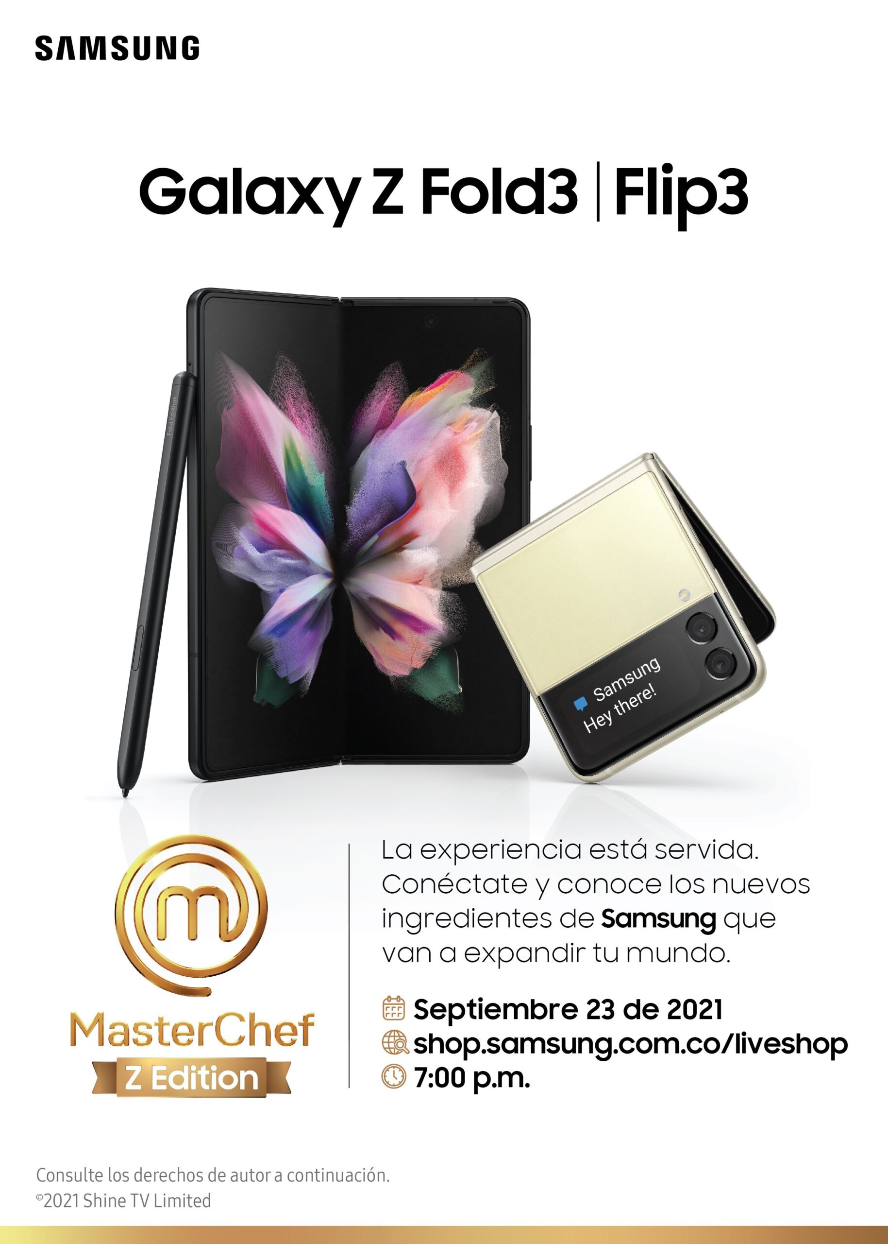 El próximo jueves 23 de septiembre, a las 7:00 p.m. Samsung Colombia presentará los nuevos dispositivos de la Serie Galaxy Z