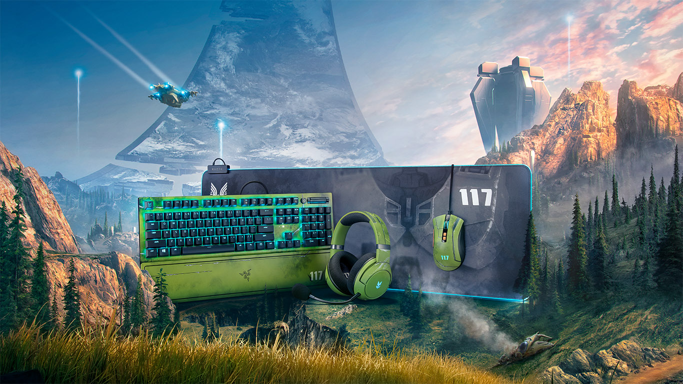 Razer anunció una línea completa de cuatro productos Halo Infinite con licencia oficial, que abarcan su galardonada gama de periféricos