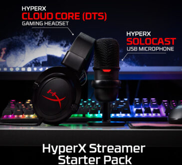 HyperX anunció el lanzamiento del HyperX Streamer Starter Pack junto con una mayor disponibilidad de los auriculares HyperX Cloud Alpha