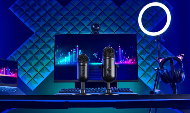 Razer anunció hoy dos nuevas entradas en su galardonada familia de micrófonos de emisora, el Seiren V2 Pro y el Seiren V2 X.
