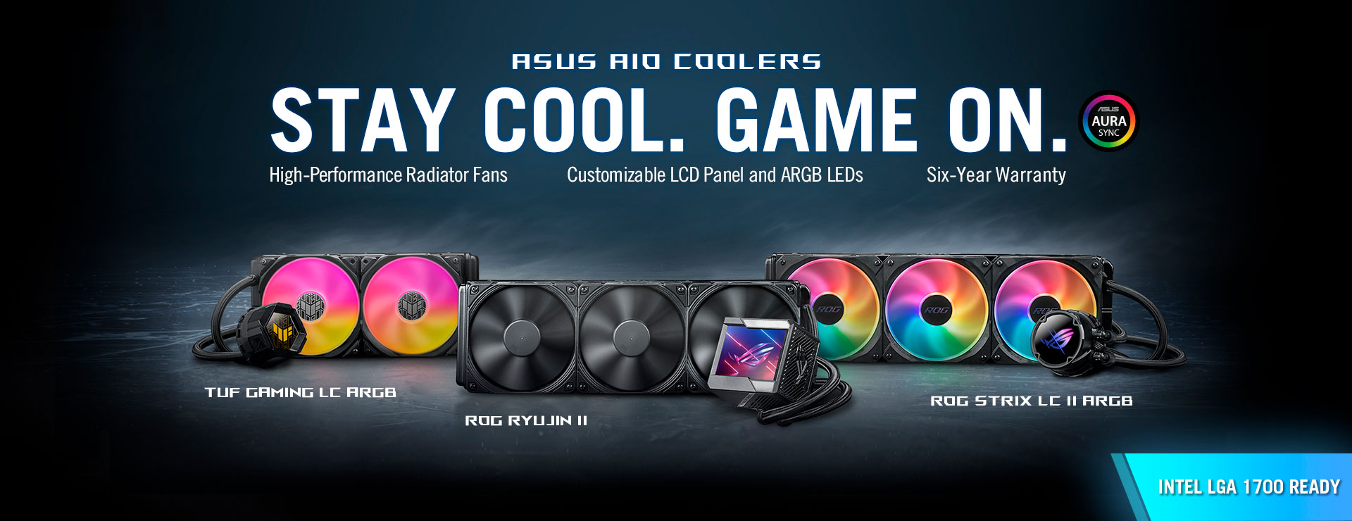 ASUS ha anunciado que, a partir de octubre de 2021, los disipadores de CPU "todo en uno" (AIO) ROG Ryujin, ROG Strix y TUF Gaming