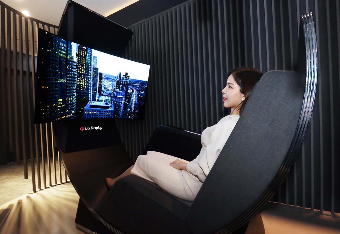 LG Display anunció que demostrará cómo su tecnología OLED flexible crea estilos de vida nuevos y diferentes durante el CES 2022