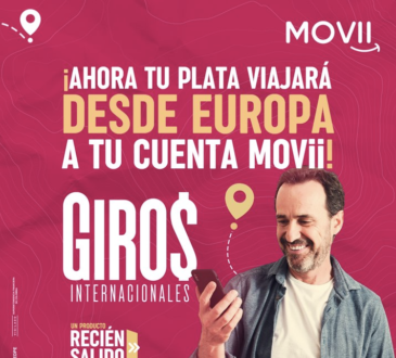MOVii habilita el servicio de giros internacionales, ahora para recepción de dinero desde el exterior, específicamente desde España, Alemania