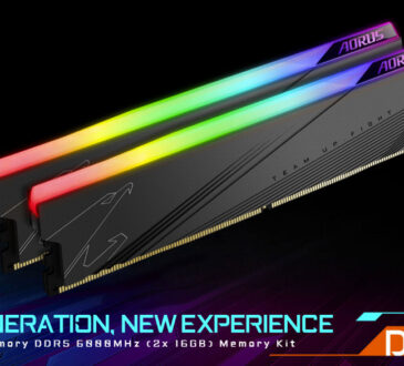 GIGABYTE TECHNOLOGY anunció hoy el kit de memoria AORUS RGB DDR5 6000 MHz de 32 GB, que eleva la frecuencia a 6000 MHz