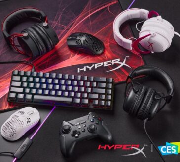 HyperX anunció hoy en CES los nuevos productos de su galardonada línea de accesorios para videojuegos. Los nuevos productos de HyperX
