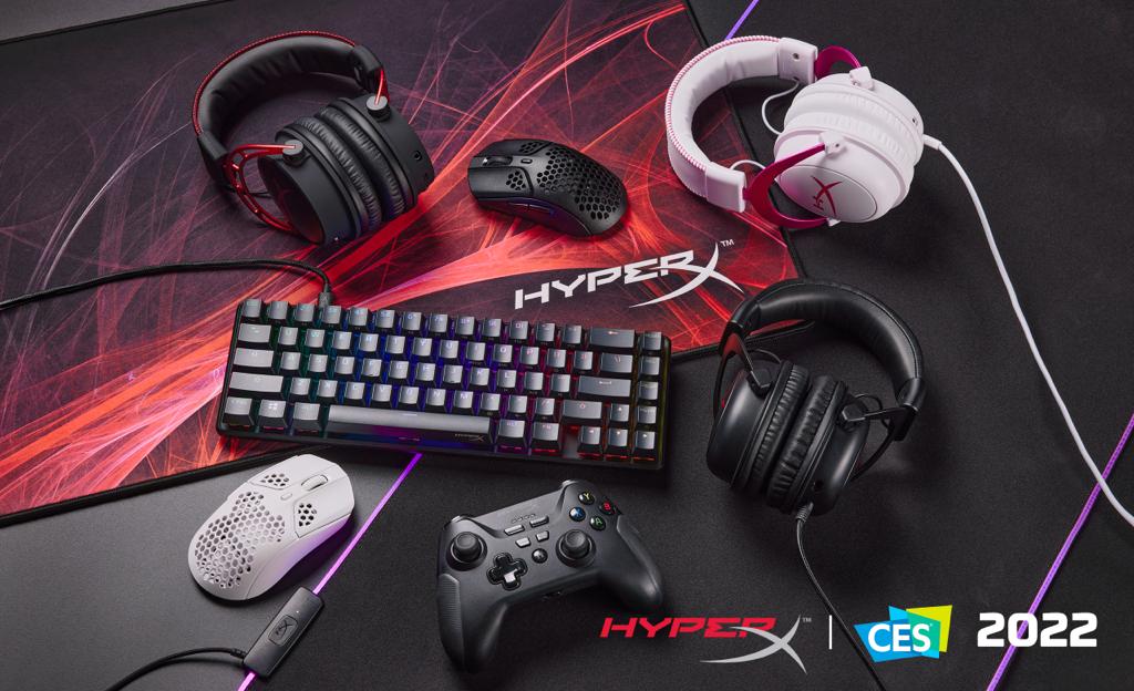 HyperX anunció hoy en CES los nuevos productos de su galardonada línea de accesorios para videojuegos. Los nuevos productos de HyperX
