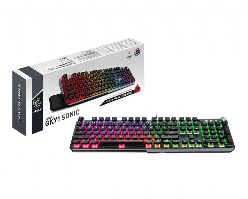 MSI ha anunciado recientemente los teclados para juegos Vigor GK71 Sonic y Vigor GK50 Low Profile TKL. El MSI Vigor GK71 es un teclado