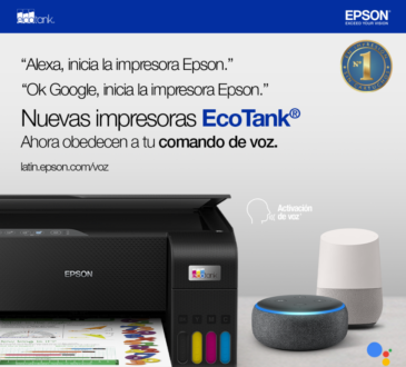 Epson EcoTank es compatible con Amazon Alexa y Google Asistant
