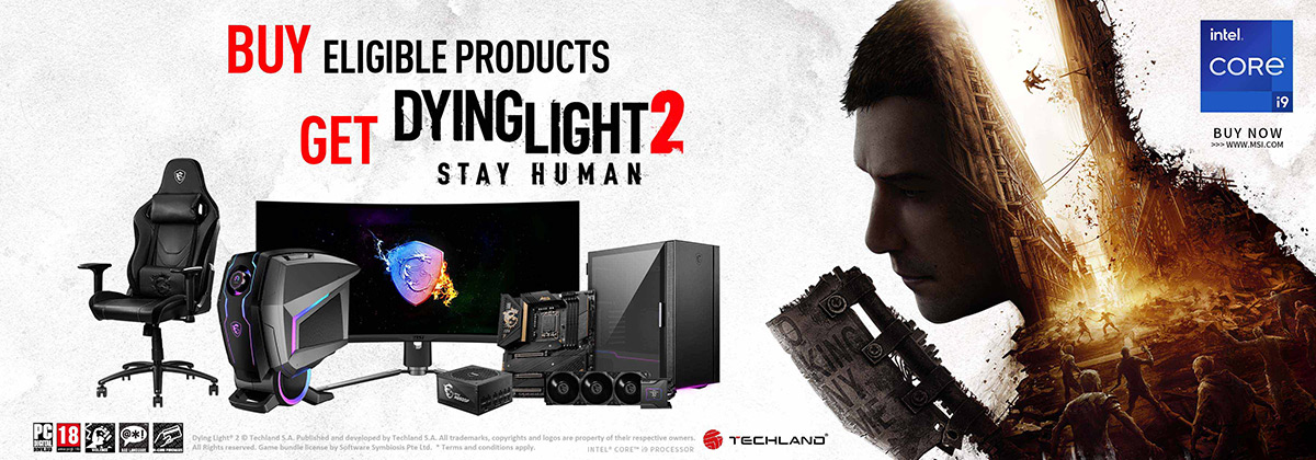 Dying Light 2 Stay Human cobra vida en resolución 4K completa utilizando la última tecnología de gráficos RTX a través de productos MSI.