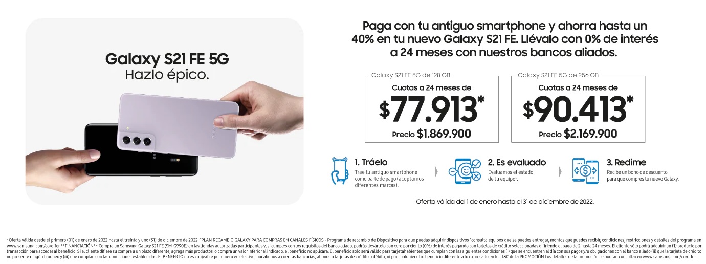 Samsung anuncia su Plan Recambio en Colombia