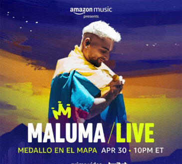 Amazon Music traerá el concierto de Maluma el 30 de Abril