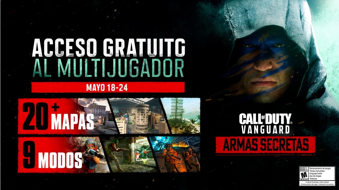 Call of Duty: Vanguard será gratis hasta el 24 de mayo