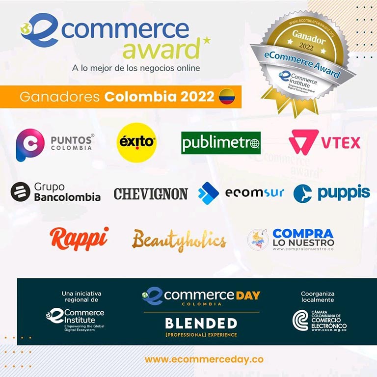 Puntos Colombia es reconocido en los eCommerce Awards 2022
