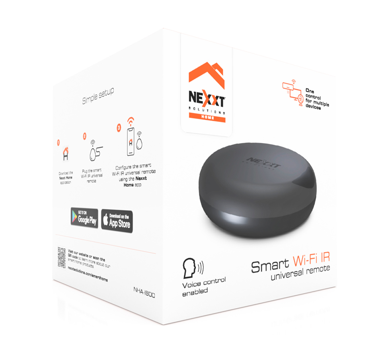 Smart Wi-Fi IR Universal Remote es presentado por Nexxt Solutions