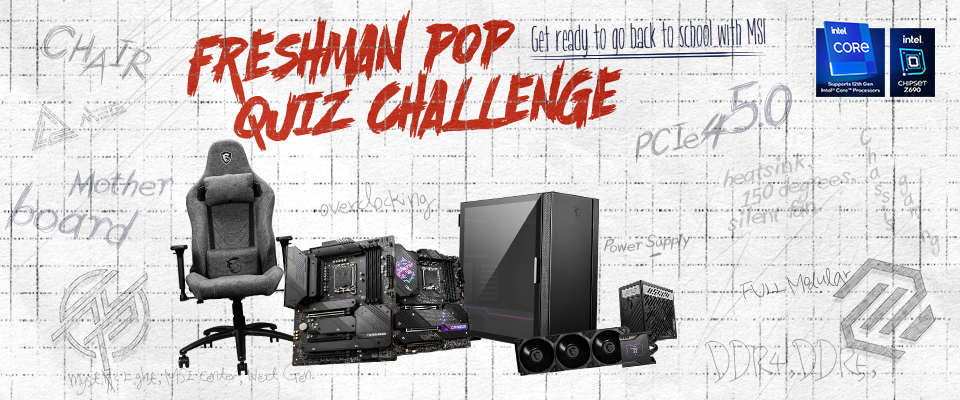 MSI anuncia el Freshman Pop Quiz Challenge