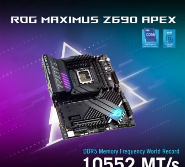 ASUS Republic of Gamers alcanza un nuevo Récord Mundial de Overclocking de DDR5 con su Maximus Z690 APEX