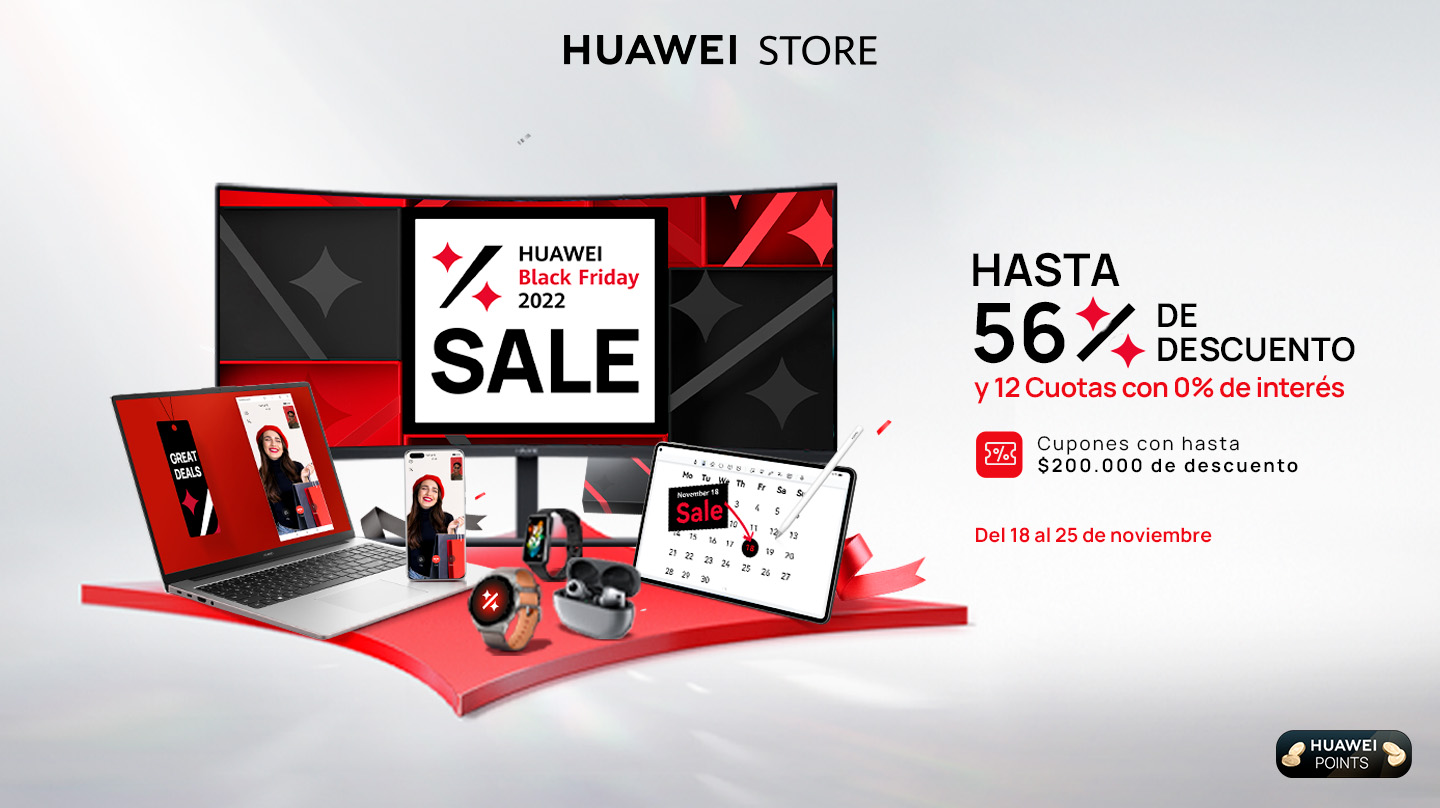 Black Friday llega con fuerza a la Huawei Store