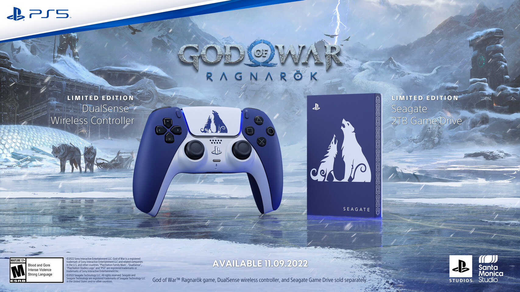 Seagate presenta el God of War Ragnarök Game Drive